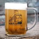 Sklenice (půllitr) tramvaj ČKD Tatra T3