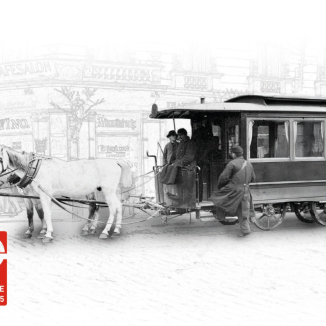 150 let MHD v Praze na poštovních známkách