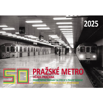 Nástěnný kalendář Pražské metro očima Pražana 2025