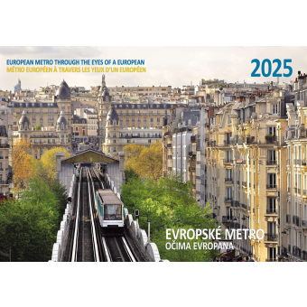 Nástěnný kalendář Evropské metro očima Evropana 2025