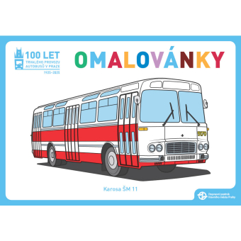 Omalovánky 100 let trvalého provozu autobusů 1925–2025
