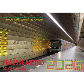 Nástěnný kalendář Pražské metro očima Pražana 2026