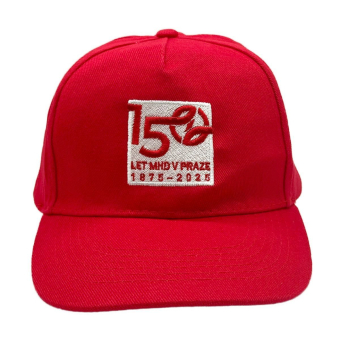 Kšiltovka 150 let MHD v Praze 1875–2025 | červená
