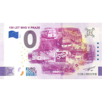 „Bankovka“ Euro Souvenir 150 let MHD v Praze 1875–2025