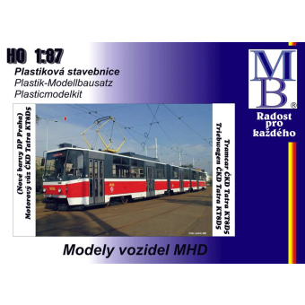 Stavebnice modelu tramvaje ČKD Tatra KT8D5 (H0)