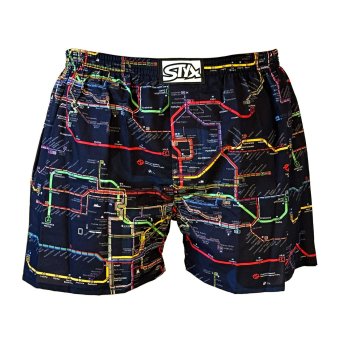 Pánské trenky Styx se schématem pražské MHD