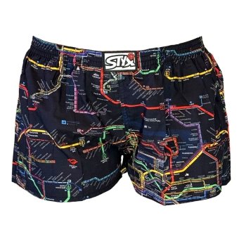 Dámské trenky Styx se schématem pražské MHD