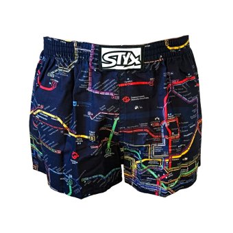 Dětské trenky Styx se schématem pražské MHD