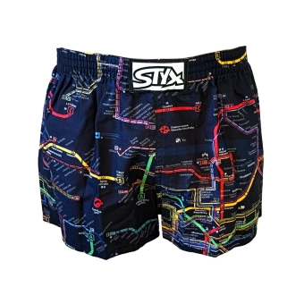 Dětské trenky Styx se schématem pražské MHD