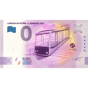 „Bankovka“ Euro Souvenir Lanovka na Petřín 4. generace 2026