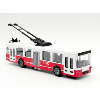 Trolejbus s novým logem DPP