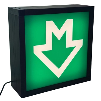 Designový LED box Metro A („Button“)