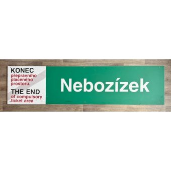 Originální orientační tabule „Nebozízek“