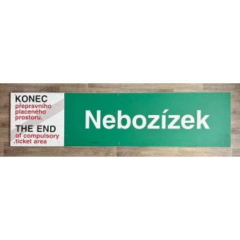 Originální orientační tabule „Nebozízek“