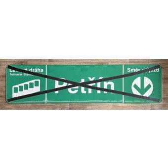 Originální orientační tabule „Petřín“