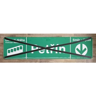 Originální orientační tabule „Petřín“