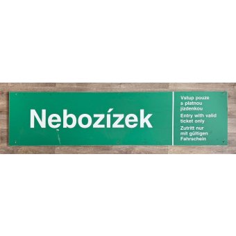 Originální orientační tabule „Nebozízek“