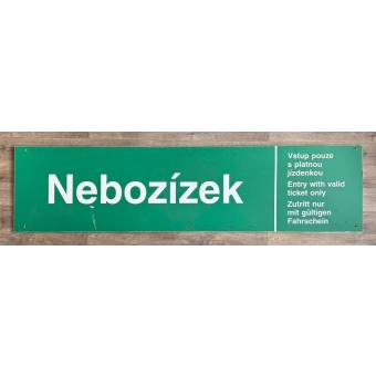Originální orientační tabule „Nebozízek“