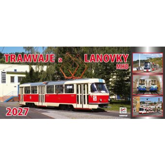 Stolní kalendář Tramvaje a lanovky MHD 2027