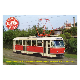 Pohlednice Historický tramvajový vůz Tatra T3 (č. 6102)