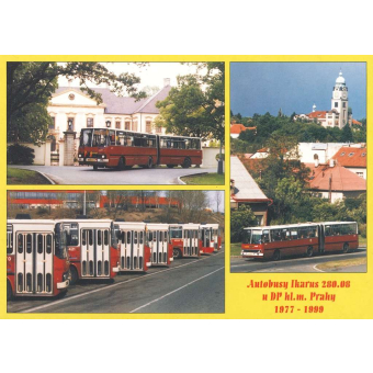 Pohlednice Autobusy Ikarus 280.08 u DPP 1977–1999