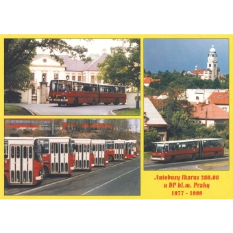 Pohlednice Autobusy Ikarus 280.08 u DPP 1977–1999