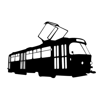 Samolepka tramvaj ČKD Tatra T3 (velká, 3D)