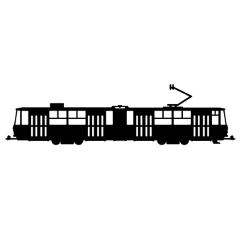 Samolepka tramvaj Tatra KT4D (velká)