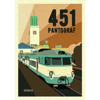 Plakát pantograf 451 v Hradci Králové