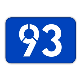 Magnetka tramvajová orientace noční linka 93