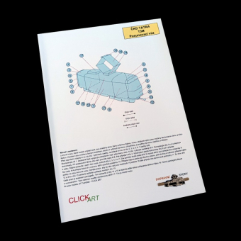 Papírový model tramvaje ČKD Tatra T3M Posunovací vůz („vystřihovánky“)