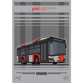 Plakát autobus Solaris Urbino 10,5 (nátěr PID)