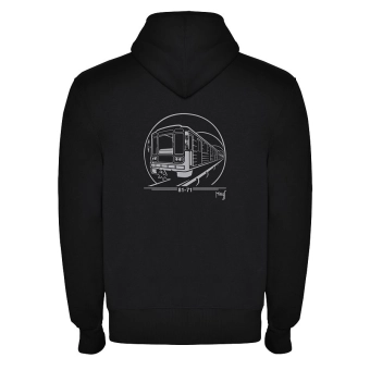 Černá mikina metro 81-71 (na zip)