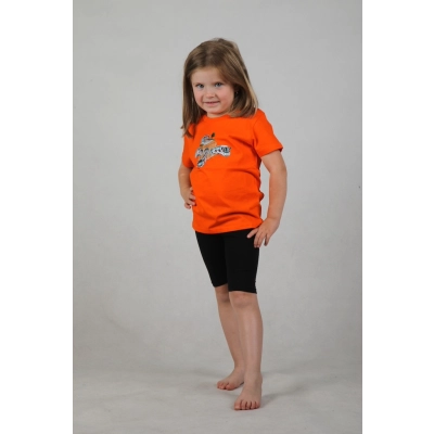                             Oranžové dětské charitativní triko Klokart (kolekce Historie metra)                        