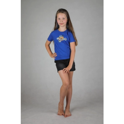                             Modré dětské charitativní triko Klokart (kolekce Historie metra)                        