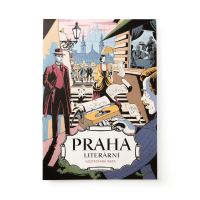                             Ilustrovaná mapa Praha literární                        