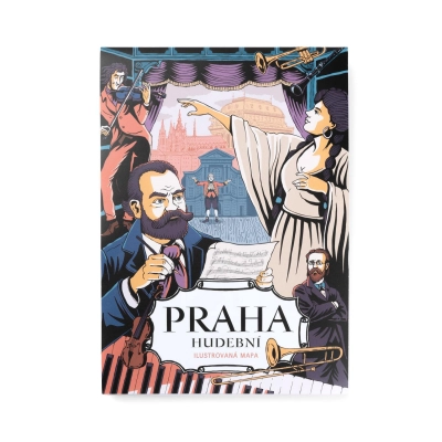                             Ilustrovaná mapa Praha hudební                        