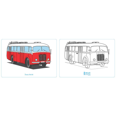                             Omalovánky 100 let trvalého provozu autobusů 1925–2025                        