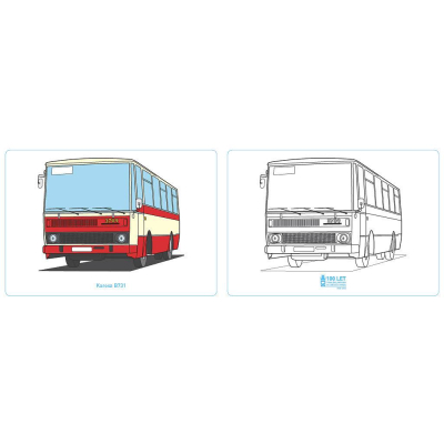                             Omalovánky 100 let trvalého provozu autobusů 1925–2025                        