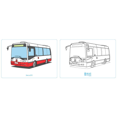                             Omalovánky 100 let trvalého provozu autobusů 1925–2025                        
