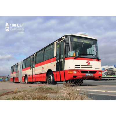                             Sada 12 pohlednic pražských autobusů                        