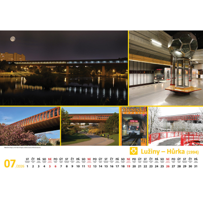                             Nástěnný kalendář Pražské metro očima Pražana 2026                        