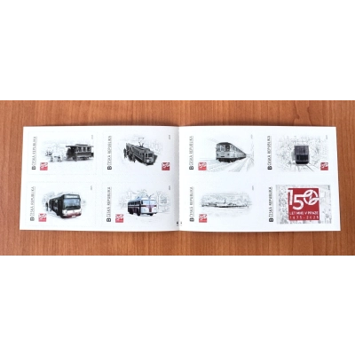                             Známkový sešitek 150 let MHD v Praze 1875–2025                        