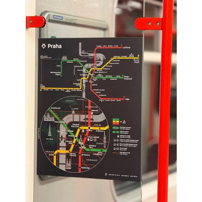                             Schéma sítě z vozu metra                        