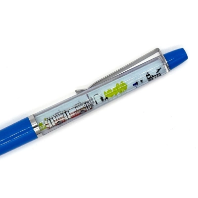                             Propisovací pero s plovoucím autobusem Karosa B 731                        