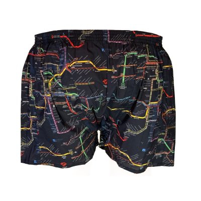                             Pánské trenky Styx se schématem pražské MHD                        