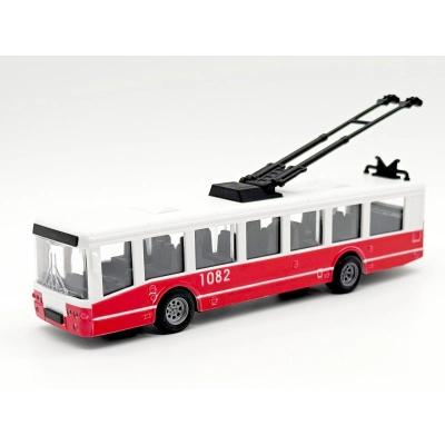                             Trolejbus s novým logem DPP                        