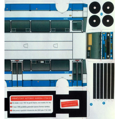                             Papírové modely „Autobusy Karosa řady 700“ („vystřihovánky“)                        