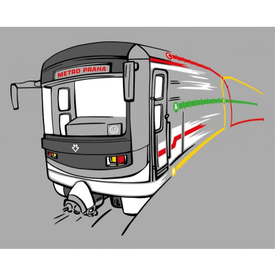                             Šedé dětské charitativní triko Klokart (kolekce Metro Praha)                        