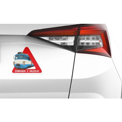                             Magnetka na auto metro 81-71 Pozor „Jen projíždím“                        